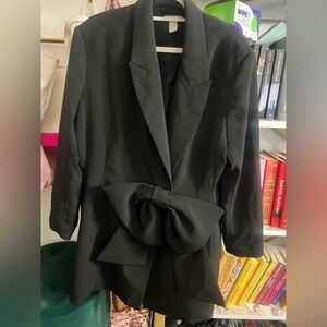 BOW DETAIL BLAZER